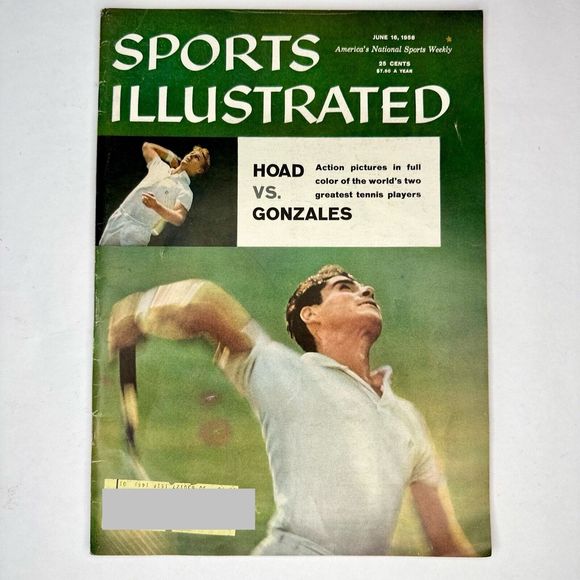 Hoad Vs. Gonzales Sports Illustrated June‎ 16, 1958 America’s National Sports - Picture 1 of 14